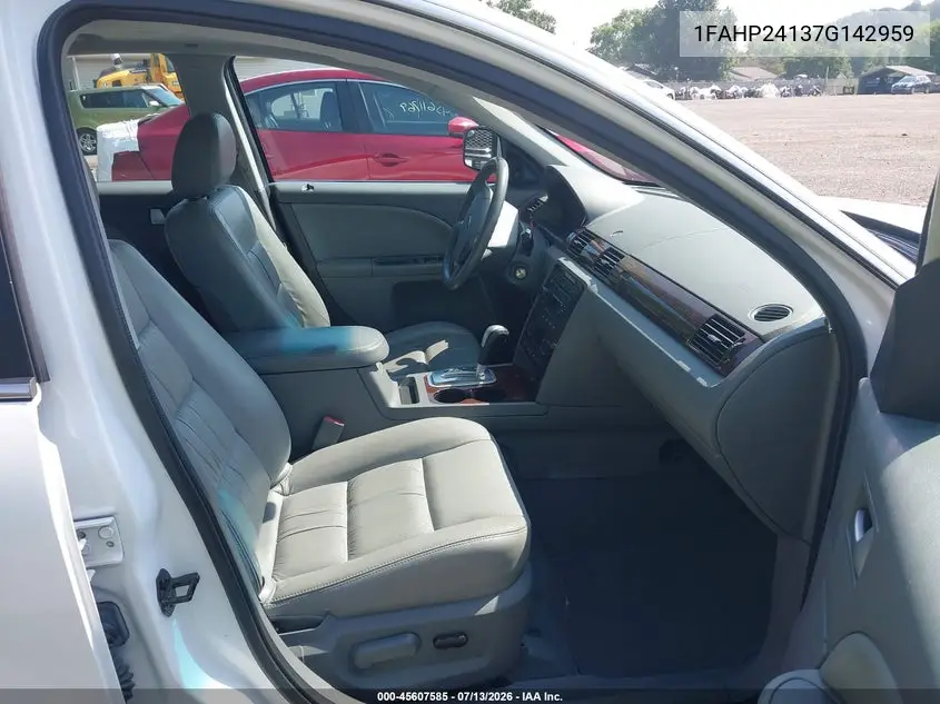 2007 Ford Five Hundred Sel VIN: 1FAHP24137G142959 Lot: 45607585