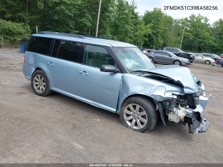 2009 Ford Flex Se VIN: 2FMDK51C39BA58256 Lot: 45557538