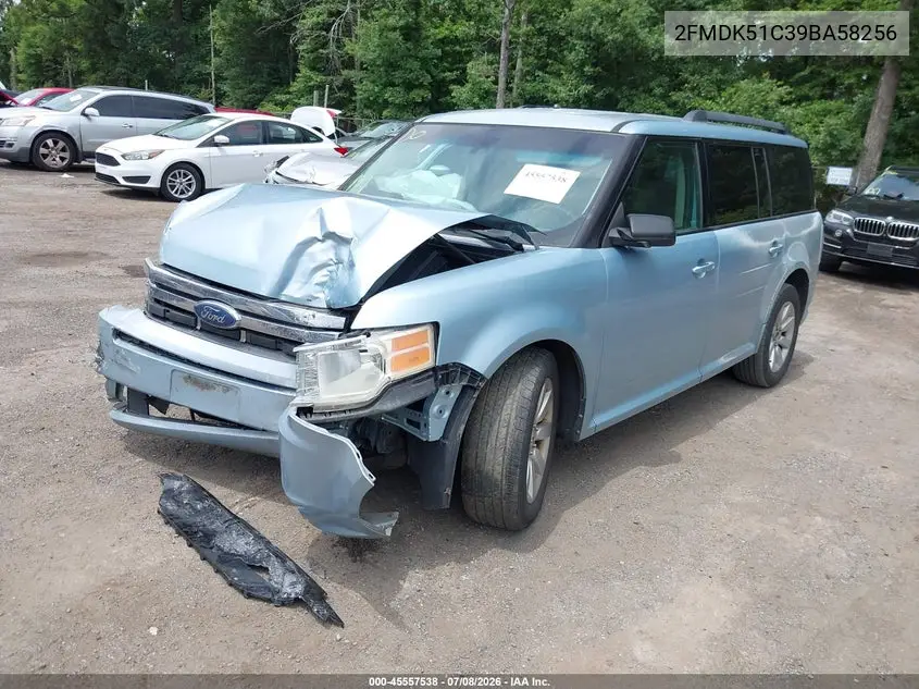 2009 Ford Flex Se VIN: 2FMDK51C39BA58256 Lot: 45557538
