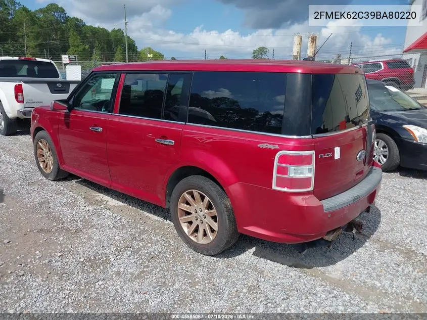 2009 Ford Flex Sel VIN: 2FMEK62C39BA80220 Lot: 45585067