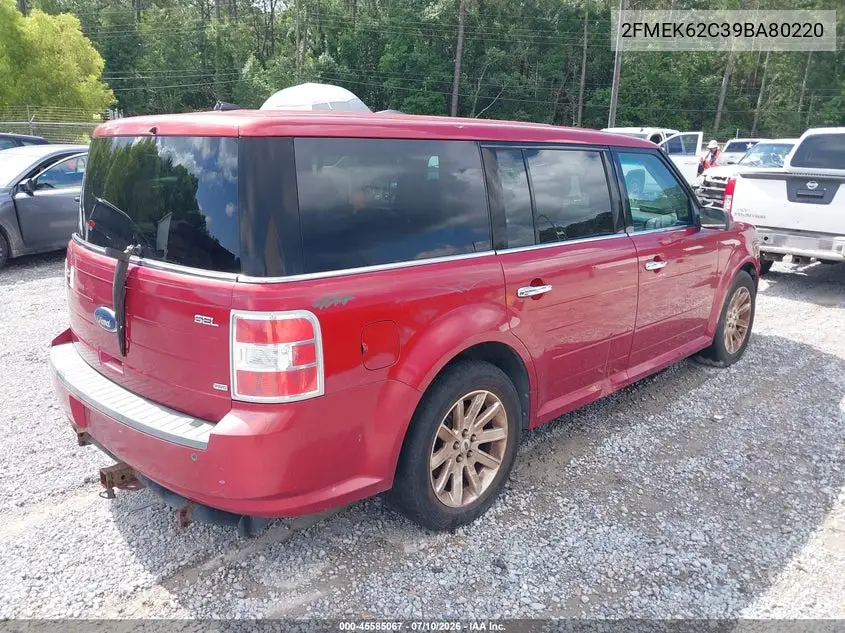 2009 Ford Flex Sel VIN: 2FMEK62C39BA80220 Lot: 45585067