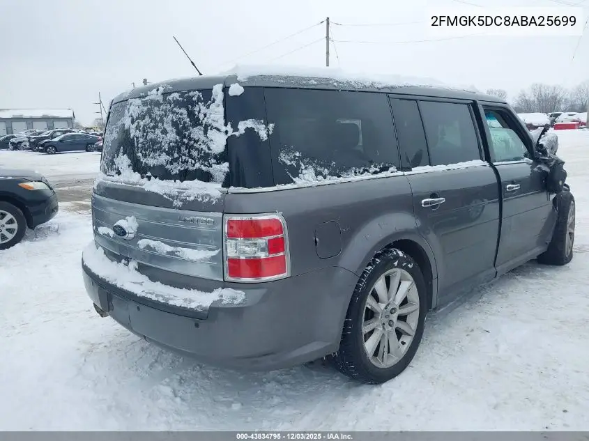 2FMGK5DC8ABA25699 2010 Ford Flex Limited