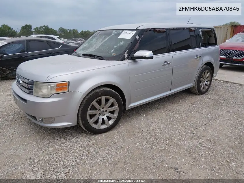 2010 Ford Flex Limited VIN: 2FMHK6DC6ABA70845 Lot: 45133429