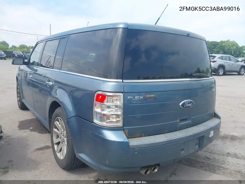 2010 Ford Flex Sel VIN: 2FMGK5CC3ABA99016 Lot: 45472236