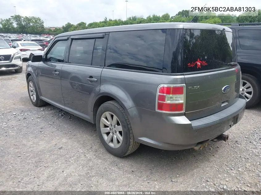 2010 Ford Flex Se VIN: 2FMGK5BC2ABA81303 Lot: 45475965