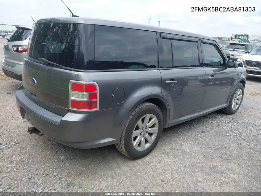 2010 Ford Flex Se VIN: 2FMGK5BC2ABA81303 Lot: 45475965