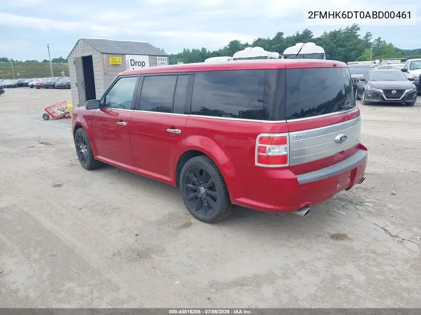 2010 Ford Flex Limited VIN: 2FMHK6DT0ABD00461 Lot: 45516286