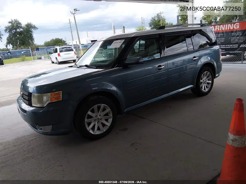 2010 Ford Flex Sel VIN: 2FMGK5CC0ABA77250 Lot: 45551348