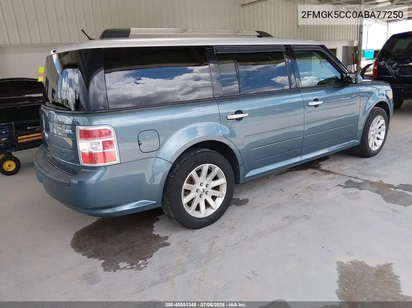 2010 Ford Flex Sel VIN: 2FMGK5CC0ABA77250 Lot: 45551348