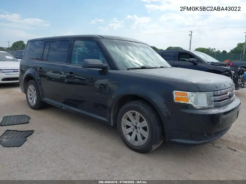 2010 Ford Flex Se VIN: 2FMGK5BC2ABA43022 Lot: 45563016