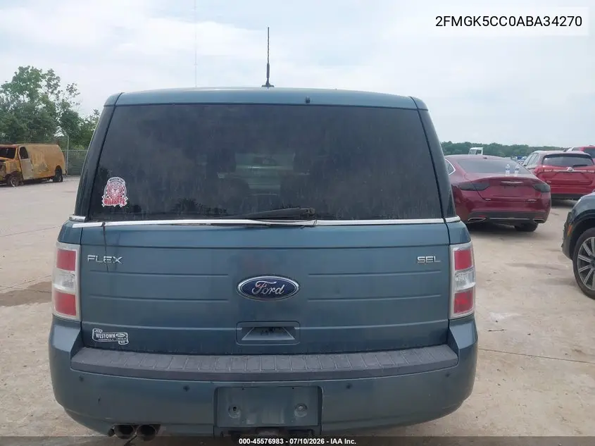 2010 Ford Flex Sel VIN: 2FMGK5CC0ABA34270 Lot: 45576983