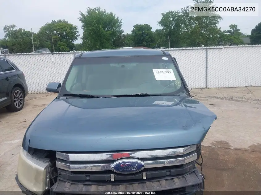 2010 Ford Flex Sel VIN: 2FMGK5CC0ABA34270 Lot: 45576983