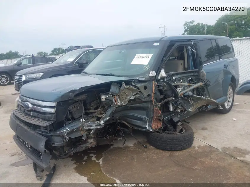2010 Ford Flex Sel VIN: 2FMGK5CC0ABA34270 Lot: 45576983