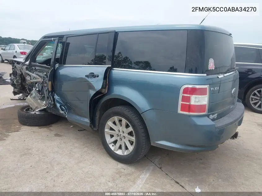 2010 Ford Flex Sel VIN: 2FMGK5CC0ABA34270 Lot: 45576983