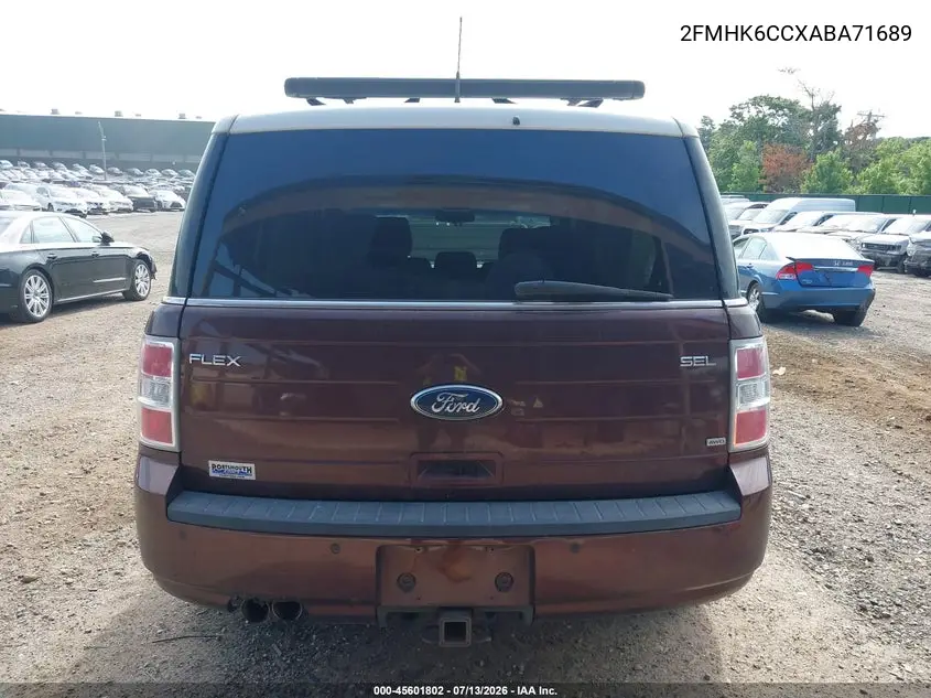 2010 Ford Flex Sel VIN: 2FMHK6CCXABA71689 Lot: 45601802