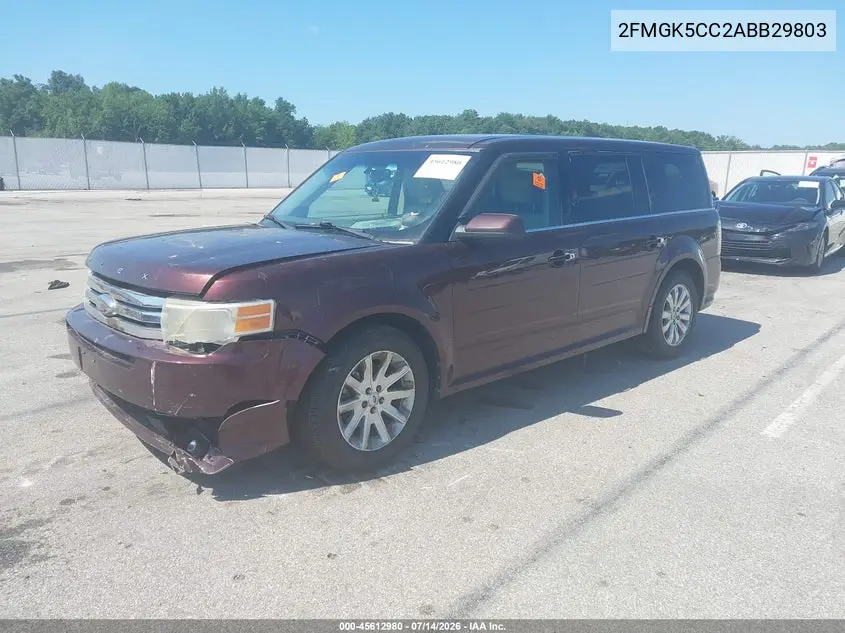 2010 Ford Flex Sel VIN: 2FMGK5CC2ABB29803 Lot: 45612980
