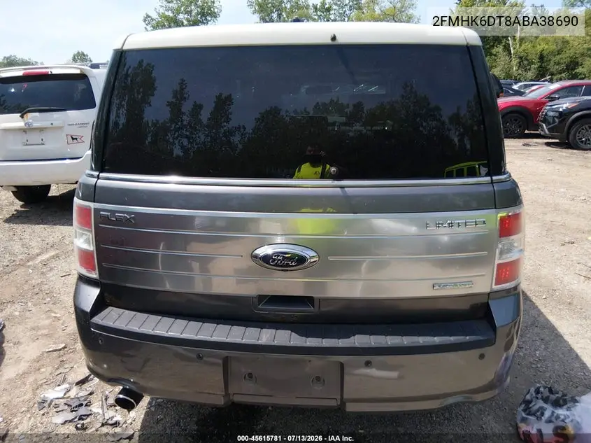 2010 Ford Flex Limited VIN: 2FMHK6DT8ABA38690 Lot: 45615781