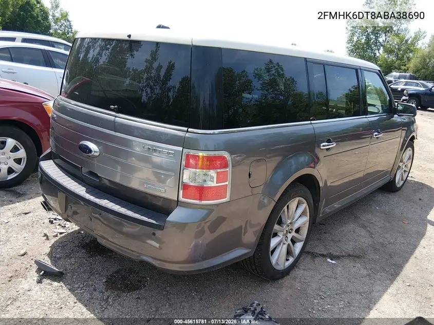 2010 Ford Flex Limited VIN: 2FMHK6DT8ABA38690 Lot: 45615781