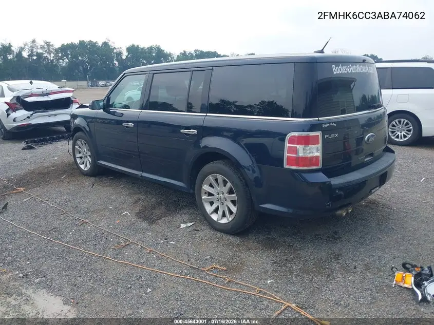 2010 Ford Flex Sel VIN: 2FMHK6CC3ABA74062 Lot: 45643001
