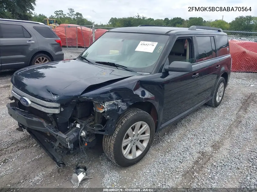 2010 Ford Flex Se VIN: 2FMGK5BC8ABA70564 Lot: 45652776