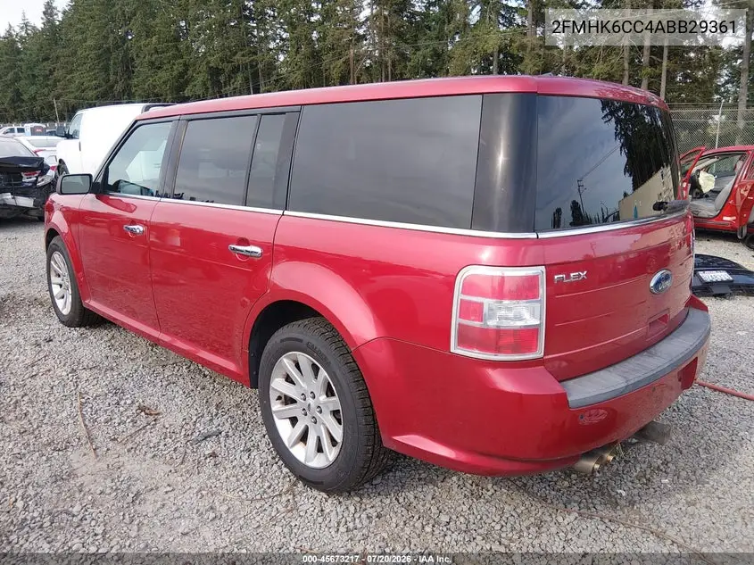 2010 Ford Flex Sel VIN: 2FMHK6CC4ABB29361 Lot: 45673217