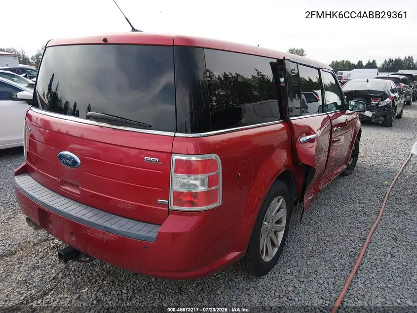 2010 Ford Flex Sel VIN: 2FMHK6CC4ABB29361 Lot: 45673217