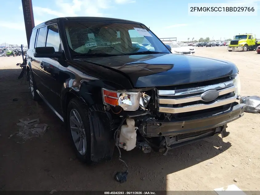2011 Ford Flex Sel VIN: 2FMGK5CC1BBD29766 Lot: 45342283