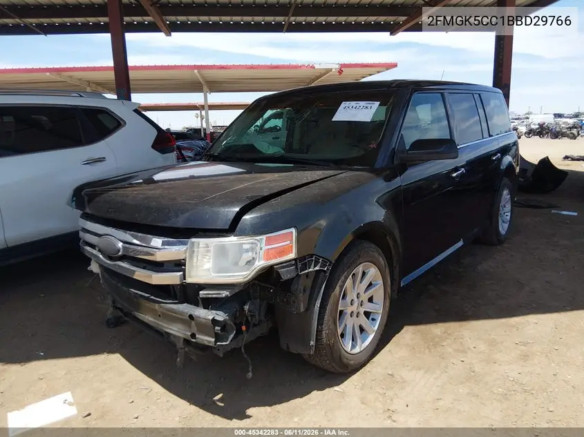 2011 Ford Flex Sel VIN: 2FMGK5CC1BBD29766 Lot: 45342283