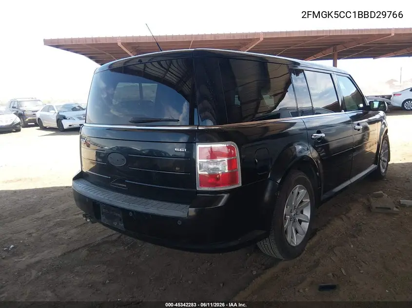 2011 Ford Flex Sel VIN: 2FMGK5CC1BBD29766 Lot: 45342283