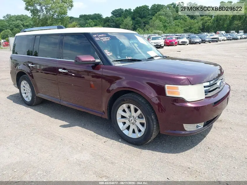 2011 Ford Flex Sel VIN: 2FMGK5CCXBBD29622 Lot: 45358072