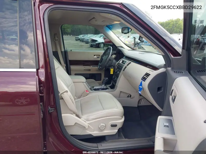 2011 Ford Flex Sel VIN: 2FMGK5CCXBBD29622 Lot: 45358072