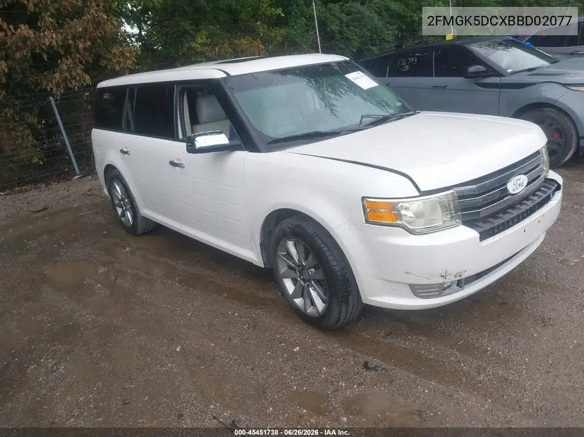 2011 Ford Flex Limited VIN: 2FMGK5DCXBBD02077 Lot: 45451738