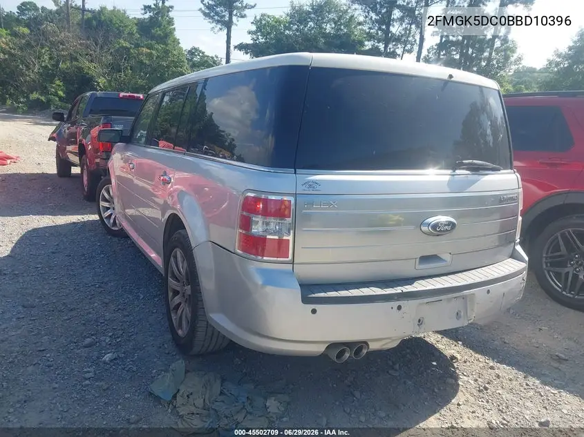 2011 Ford Flex Limited VIN: 2FMGK5DC0BBD10396 Lot: 45502709