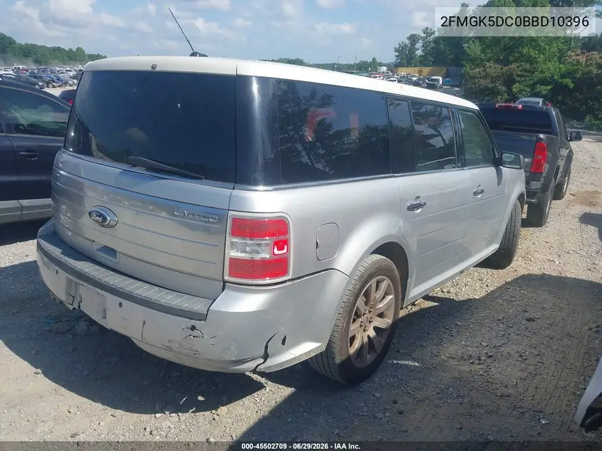 2011 Ford Flex Limited VIN: 2FMGK5DC0BBD10396 Lot: 45502709