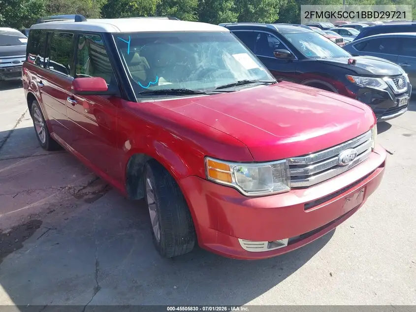 2011 Ford Flex Sel VIN: 2FMGK5CC1BBD29721 Lot: 45505830