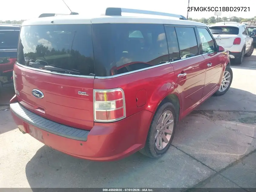 2011 Ford Flex Sel VIN: 2FMGK5CC1BBD29721 Lot: 45505830