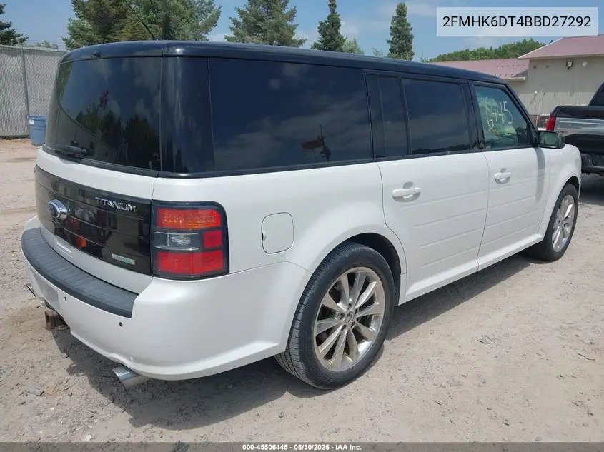 2011 Ford Flex Titanium VIN: 2FMHK6DT4BBD27292 Lot: 45506445