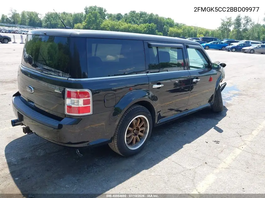 2011 Ford Flex Sel VIN: 2FMGK5CC2BBD09977 Lot: 45564690