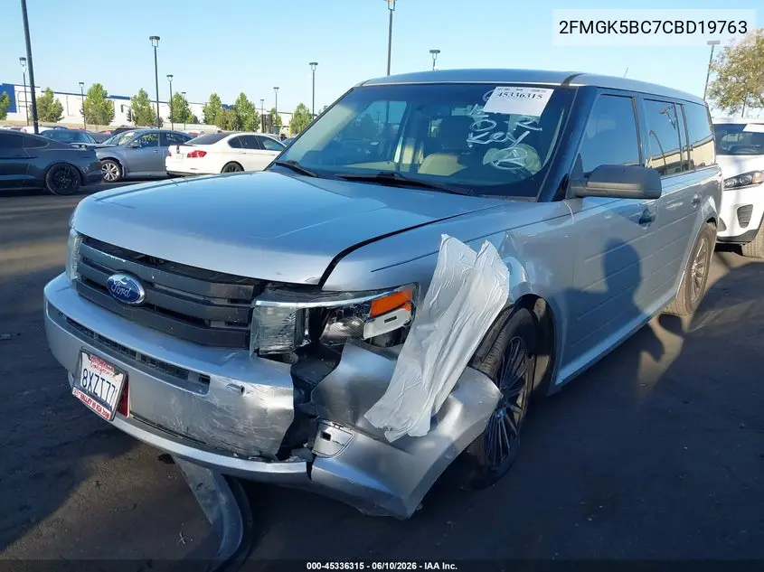 2012 Ford Flex Se VIN: 2FMGK5BC7CBD19763 Lot: 45336315