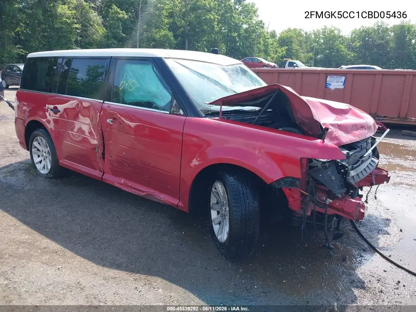 2012 Ford Flex Sel VIN: 2FMGK5CC1CBD05436 Lot: 45339292