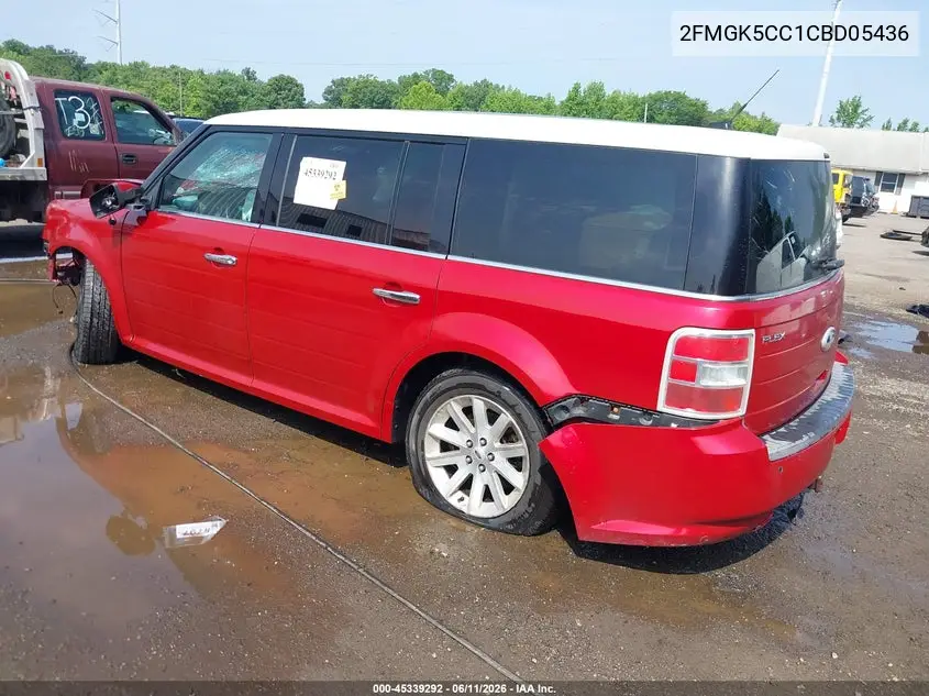 2012 Ford Flex Sel VIN: 2FMGK5CC1CBD05436 Lot: 45339292