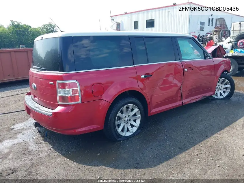 2012 Ford Flex Sel VIN: 2FMGK5CC1CBD05436 Lot: 45339292