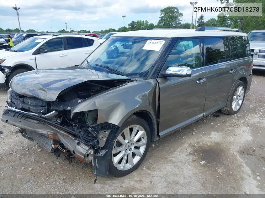 2012 Ford Flex Limited VIN: 2FMHK6DT7CBD18278 Lot: 45364569
