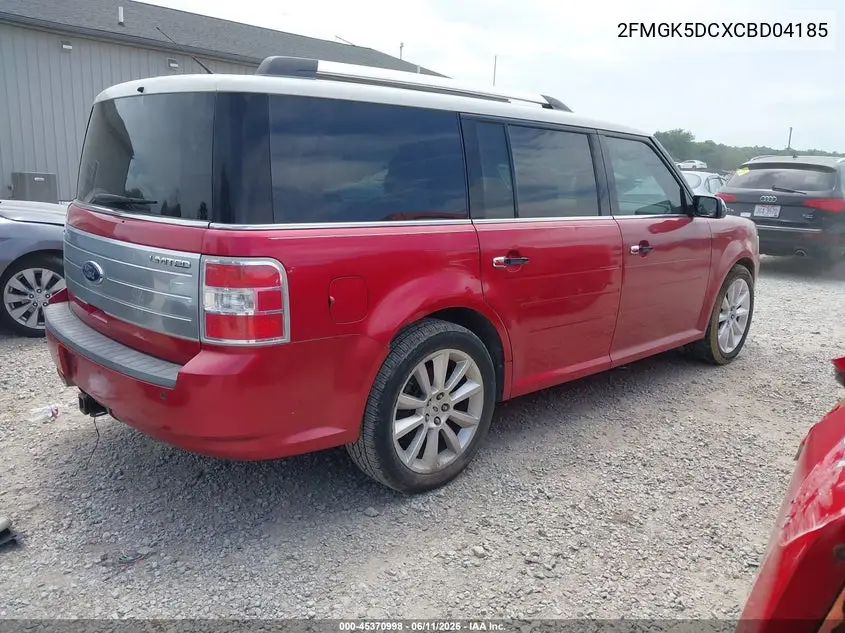 2012 Ford Flex Limited VIN: 2FMGK5DCXCBD04185 Lot: 45370998