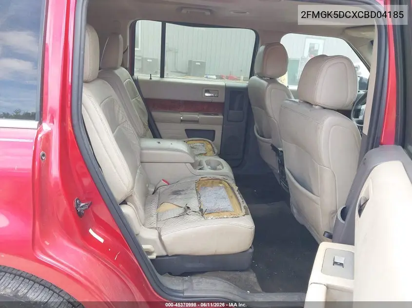 2012 Ford Flex Limited VIN: 2FMGK5DCXCBD04185 Lot: 45370998