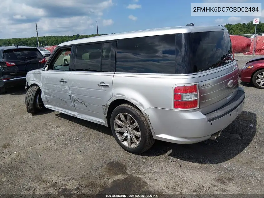 2012 Ford Flex Limited/Titanium VIN: 2FMHK6DC7CBD02484 Lot: 45383196
