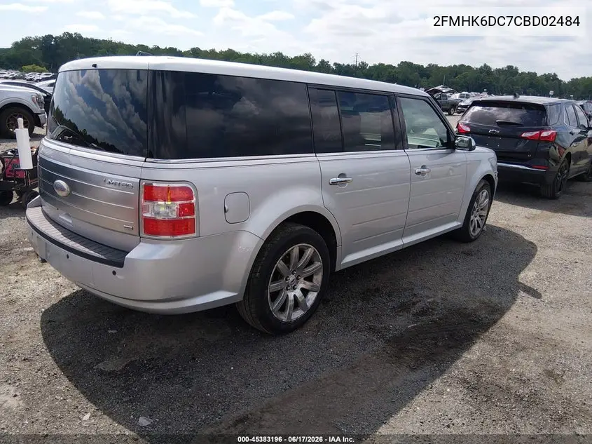 2012 Ford Flex Limited/Titanium VIN: 2FMHK6DC7CBD02484 Lot: 45383196