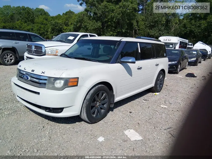 2012 Ford Flex Limited VIN: 2FMHK6DT1CBD08362 Lot: 45532490