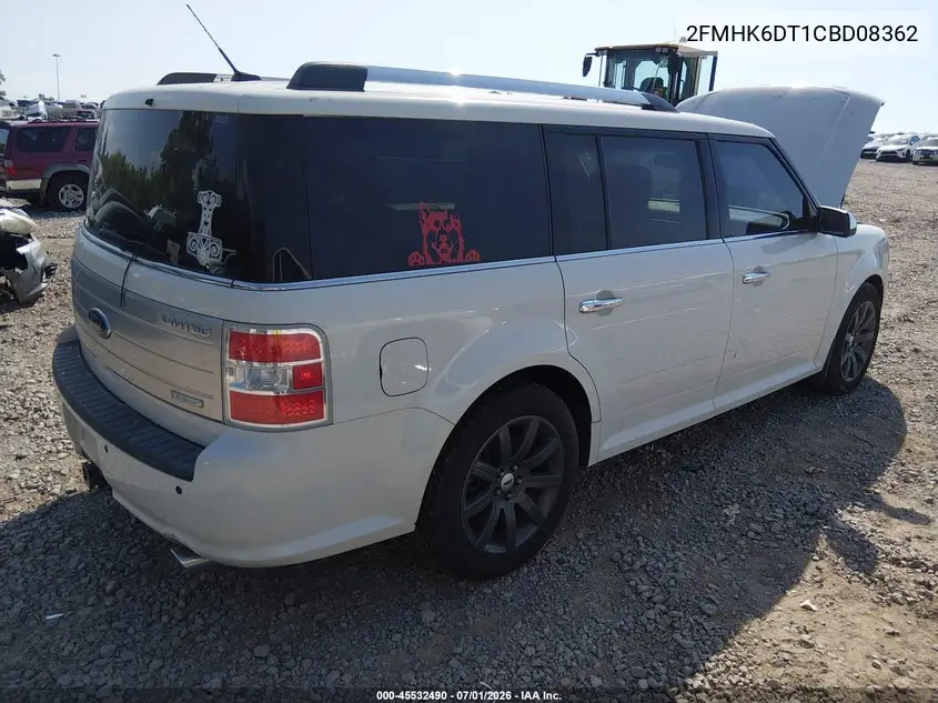 2012 Ford Flex Limited VIN: 2FMHK6DT1CBD08362 Lot: 45532490