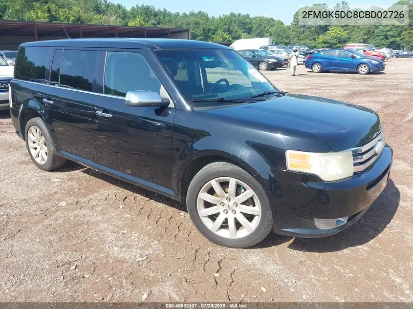 2012 Ford Flex Limited VIN: 2FMGK5DC8CBD02726 Lot: 45583107